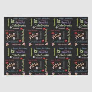 Papier Mousseline Joyeux Anniversaire Tissu Papier Savannah