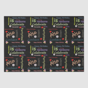 Papier Mousseline Joyeux Anniversaire Tissue Paper Alexander