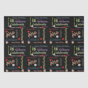 Papier Mousseline Joyeux anniversaire Tissue Paper Brother in Law