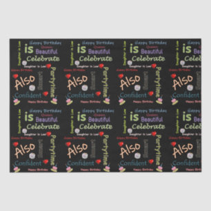 Papier Mousseline Joyeux anniversaire Tissue Paper Daughter in Law