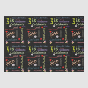 Papier Mousseline Joyeux Anniversaire Tissue Paper Levi