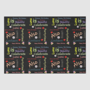 Papier Mousseline Joyeux Anniversaire Tissue Paper Luna