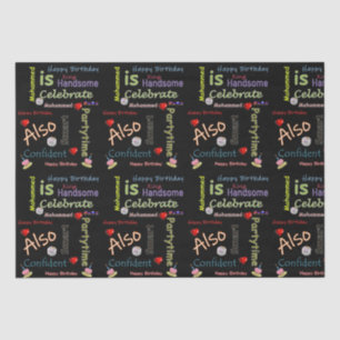 Papier Mousseline Joyeux Anniversaire Tissue Paper Mohammed