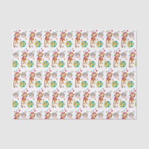 Papier Mousseline Joyeux Anniversaire Tissue Paper Monkey