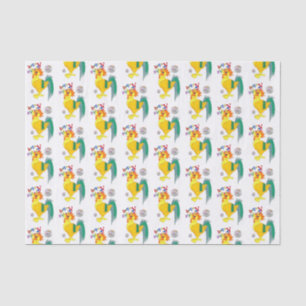Papier Mousseline Joyeux Anniversaire Tissue Paper Rooster