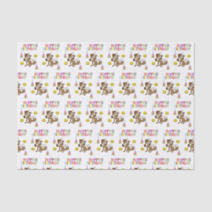 Papier Mousseline Joyeux Anniversaire Tissue Paper Wolf