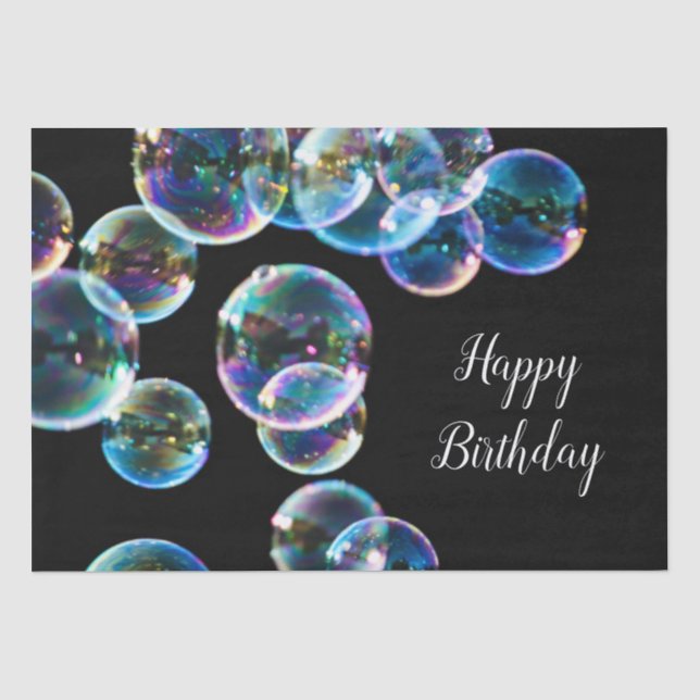 Papier Mousseline Joyeux cadeau Anniversaire de savon (Recto)