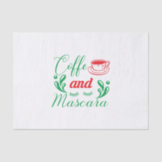 Papier Mousseline Joyeux Café Xmas Et Mascara