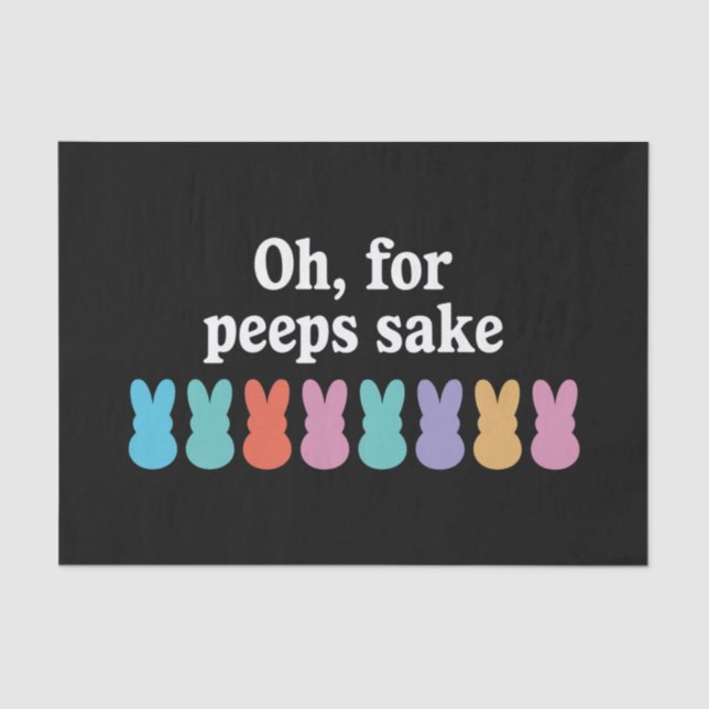 Papier Mousseline Joyeux Lapin de Pâques Carnaval chrétien religieux (Recto)