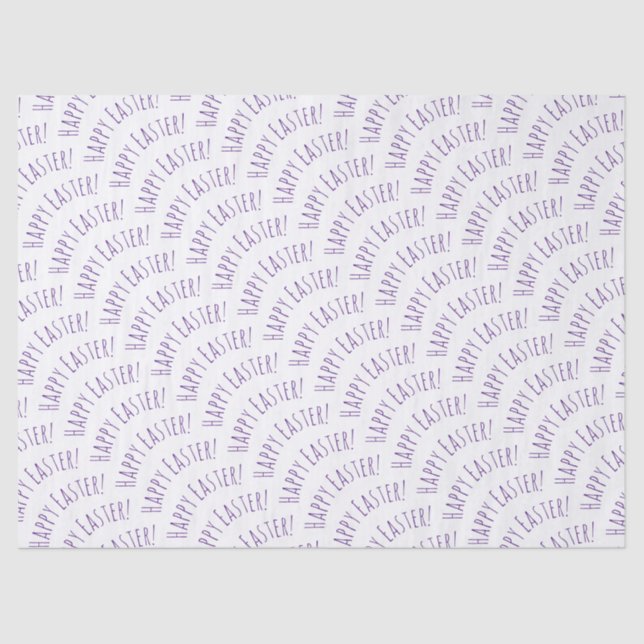 Papier Mousseline Joyeux Motif de Pâques (Recto)