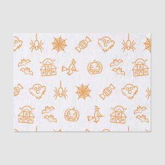 Papier Mousseline Joyeux motif déplaisant d'Halloween
