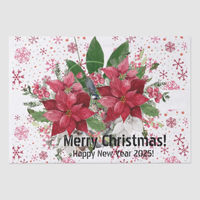 Papier Mousseline Joyeux Noël ! (Recto)