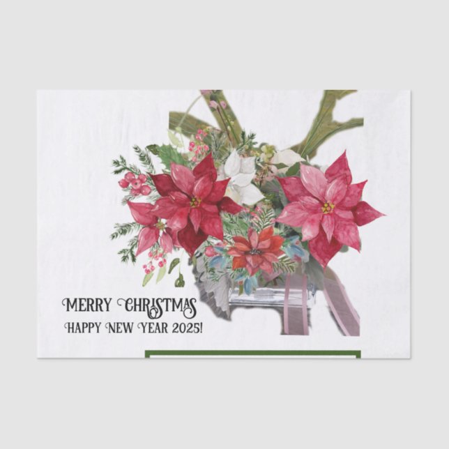 Papier Mousseline Joyeux Noël ! (Recto)