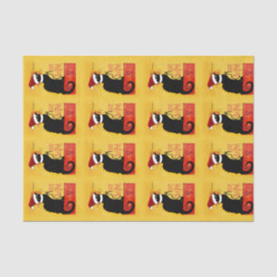 Papier Mousseline Joyeux Noël - Conversation Noir