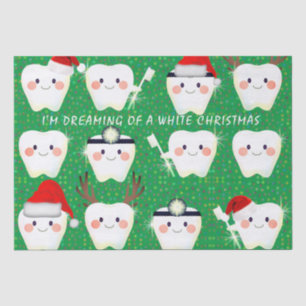 Papier Mousseline Joyeux Noël des dents