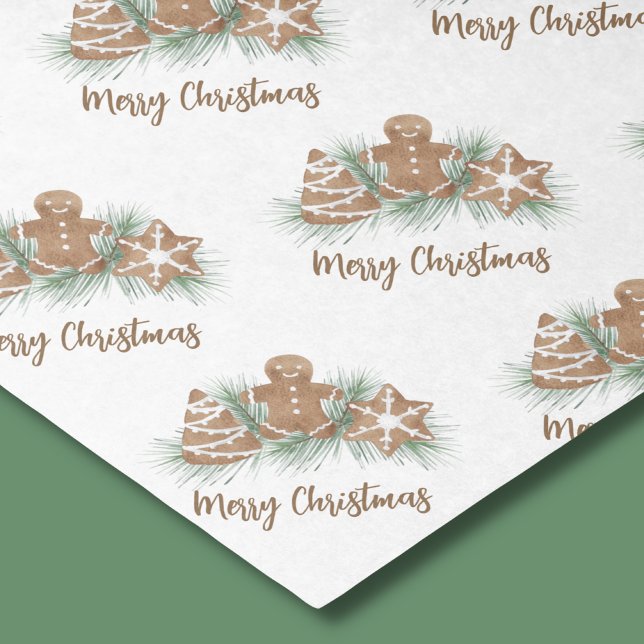 Papier Mousseline Joyeux Noël Gingerbread Cookies (Créateur téléchargé)
