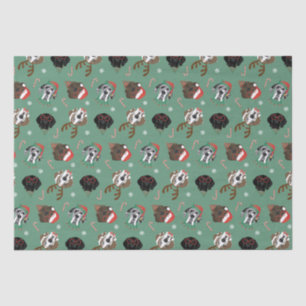 Papier Mousseline Joyeux Noël Grands Chiens Danois