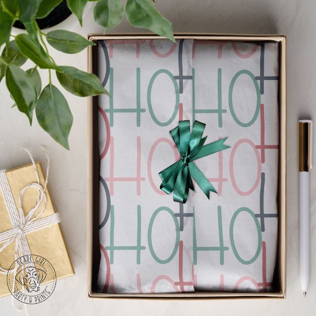 Papier Mousseline Joyeux Noël HO HO HO  (Créateur téléchargé)