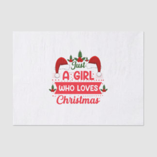 Papier Mousseline Joyeux Noël Juste Une Fille Qui Aime Noël