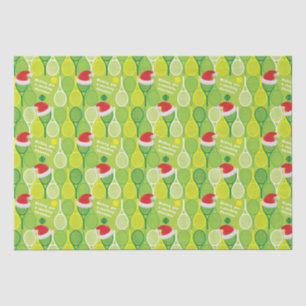 Papier Mousseline 🎄 Joyeux Noël 🎾 motif de tennis 