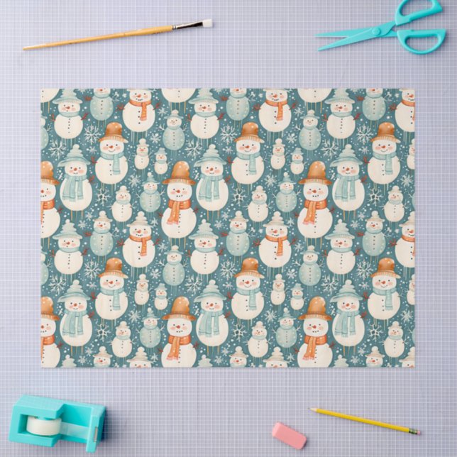 Papier Mousseline Joyeux Noël | Noël des motoneiges (Artisanat)