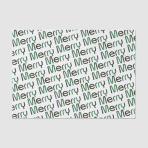 Papier Mousseline Joyeux Noël Vert Gradient Texte de vacances Tissu
