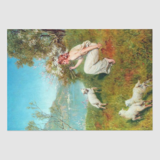 Papier Mousseline Joys of Spring (par John Collier) (Recto)