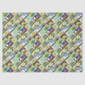 Papier Mousseline Judaïque 12 Tribus D'Israël Art Imprimer