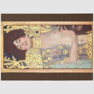 Papier Mousseline Judith et le chef d'Holofernes par Gustav Klimt