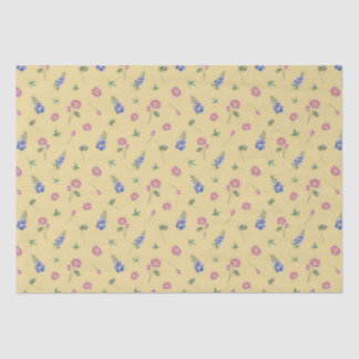 Papier Mousseline Juillet Mois de naissance Fleurs Larkspur Eau Lily