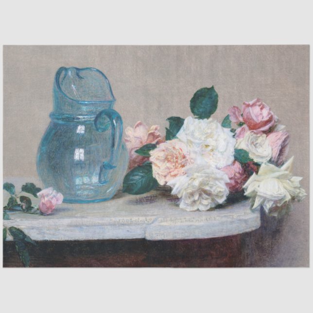 Papier Mousseline Jus de rose et de verre, Henri Fantin-Latour (Recto)