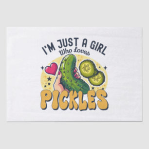 Papier Mousseline Juste Une Fille Qui Aime Les Cornichons - Vegan Dr