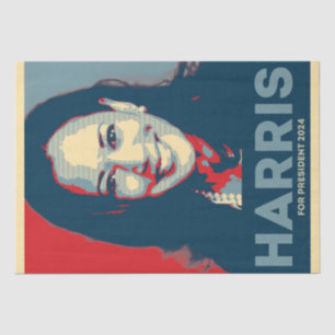Papier Mousseline Kamala Harris pour le président 2024 - Hope