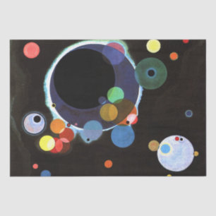 Papier Mousseline Kandinsky - Plusieurs cercles