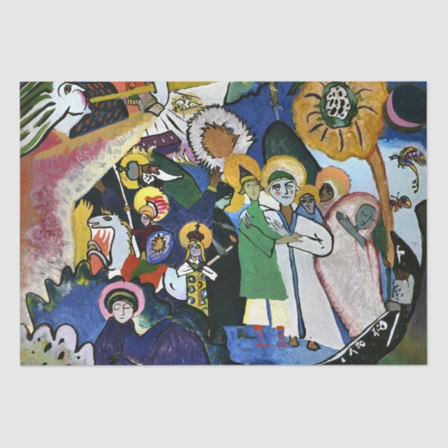Papier Mousseline Kandinsky - Tous les saints I (Recto)