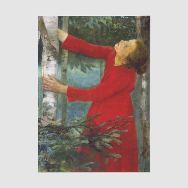 Papier Mousseline Károly Ferenczy - Chant d'oiseau (Recto)