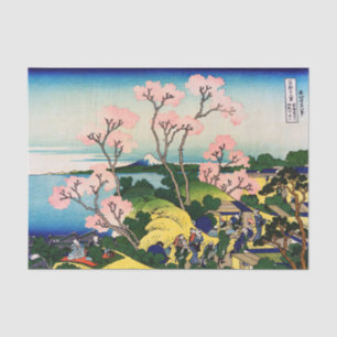 Papier Mousseline Katsushika Hokusai - Gotenyama, Tokaido, Shinagawa