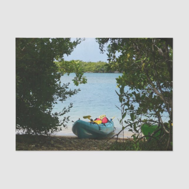 Papier Mousseline Kayaking aux îles Virgin (Recto)