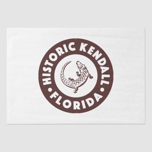 Papier Mousseline Kendall Florida Circle - Brown (Recto)