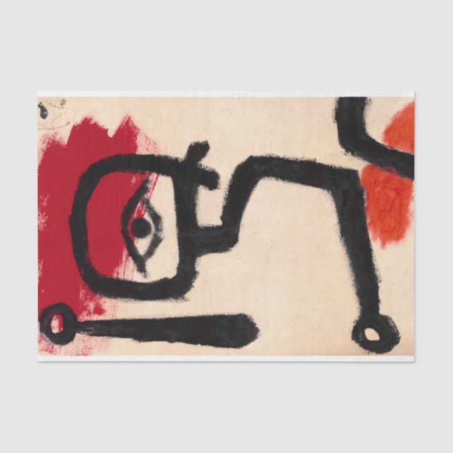 Papier Mousseline Kettledrummer par Paul Klee (Recto)