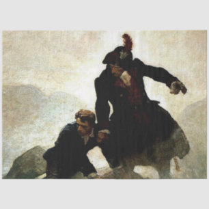 Papier Mousseline “Kidnappé” Peinture par NC Wyeth