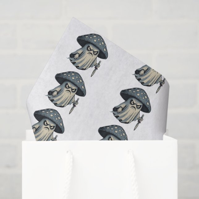 Papier Mousseline Killer 'Shroom – Spooky Ghost with Knife  (Sac cadeau)