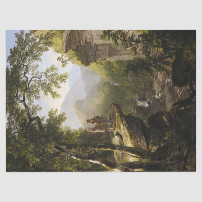 Papier Mousseline Kindred Spirits, 1849 par Asher Brown Durand (Recto)