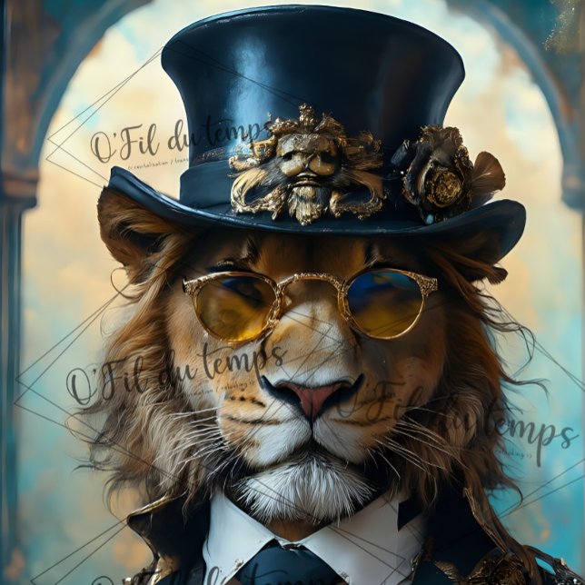 Papier Mousseline King of The jungle steampunk découpage  (Créateur téléchargé)