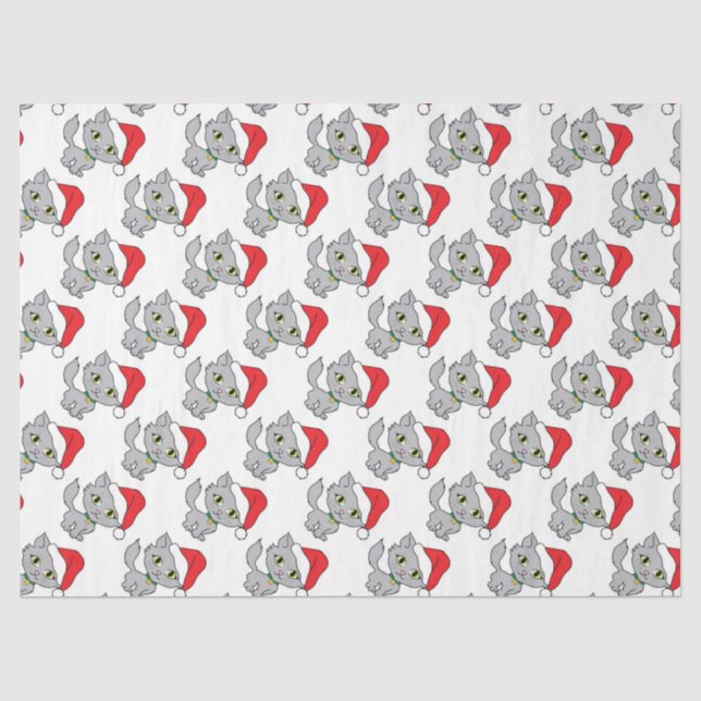 Papier Mousseline Kittens de Noël (Recto)