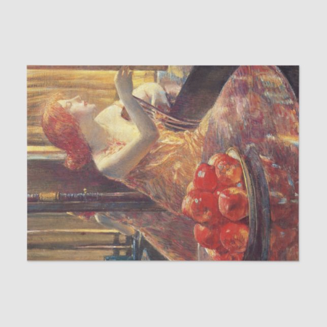 Papier Mousseline Kitty Hughes (Belle Américaine Red-Haired Woman) (Recto)