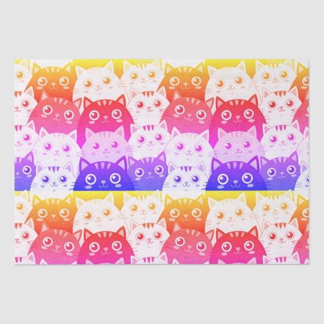 Papier Mousseline Kitty Kat Kaleidoscope (Recto)