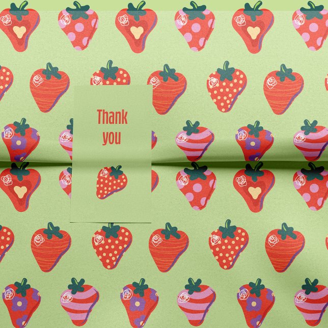 Papier Mousseline Kiwi Illustré fraise (Créateur téléchargé)