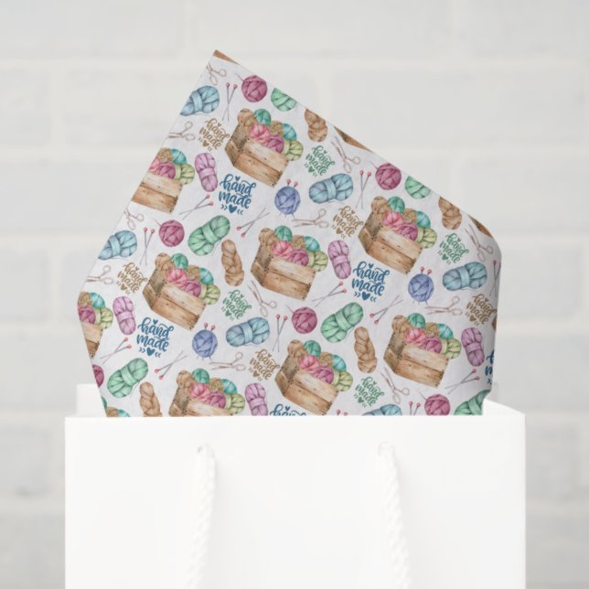 Papier Mousseline Knitting Tissue Paper (Sac cadeau)