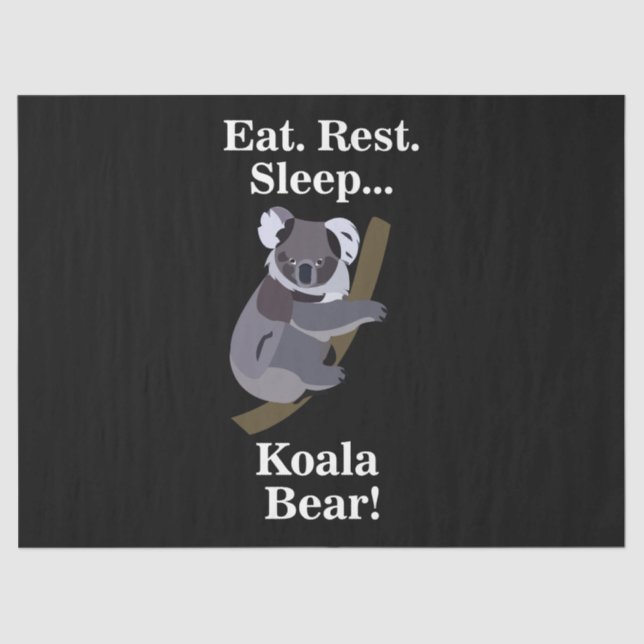 Papier Mousseline Koala Bear Funny (Recto)